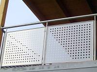 Balustrade inox cu panouri