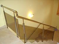 Balustrade inox cu plexiglass