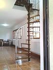 Scara circulara inox cu lemn 41