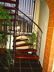 Scara circulara inox cu lemn 37