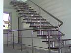 Scara dreapta cu vang dublu balustrada inox 8