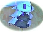 Suport tort inox cu talere inima